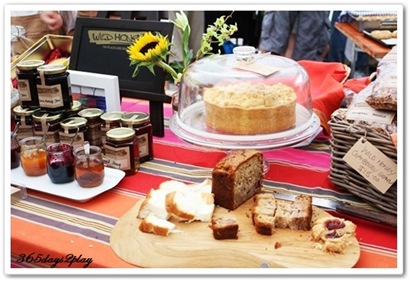 Wild Honey baked goods and jams close up shot Wild Honey baked goods and jams close up shot
