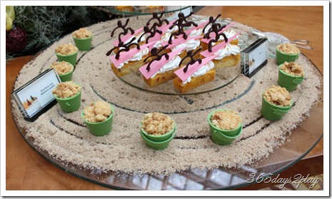 Chihuly afternoon tea dessert display