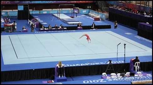 YOG Gym WQ1 - Rachel Giam on Floor YOG Gym WQ1 - Rachel Giam on Floor