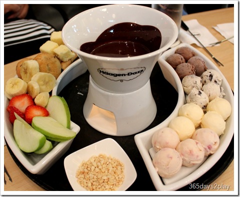 Häagen-Dazs ice-cream fondue