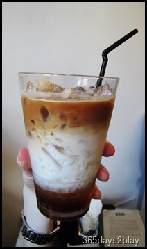 Cafe Fables iced cinnamon latte