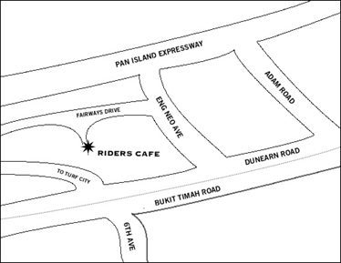 Map of Riders Cafe Map of Riders Cafe