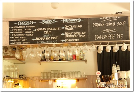 RidersCafe - Menu Board above counter RidersCafe - Menu Board above counter