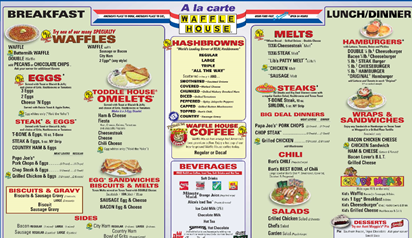 Waffle House on Waffle House Menu